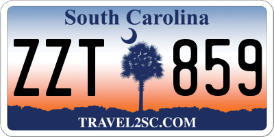 SC license plate ZZT859