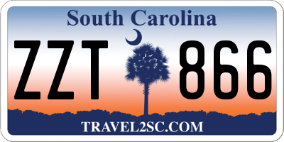 SC license plate ZZT866