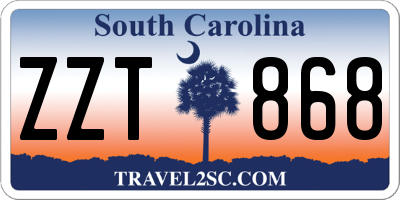 SC license plate ZZT868