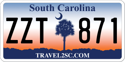 SC license plate ZZT871