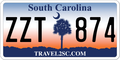 SC license plate ZZT874