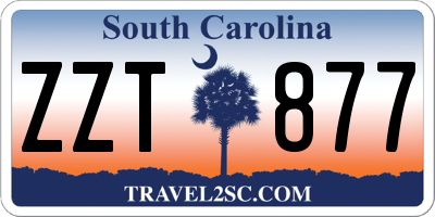 SC license plate ZZT877