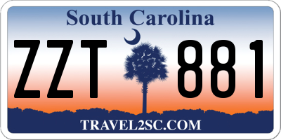 SC license plate ZZT881