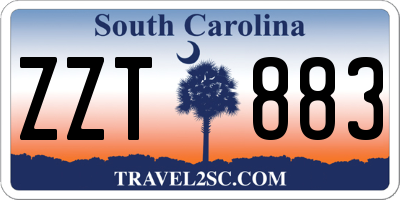 SC license plate ZZT883