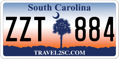 SC license plate ZZT884