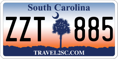 SC license plate ZZT885
