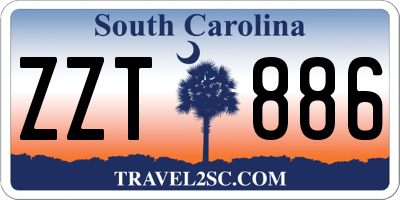 SC license plate ZZT886