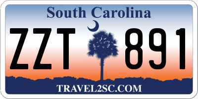 SC license plate ZZT891