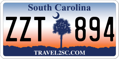 SC license plate ZZT894