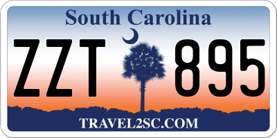 SC license plate ZZT895