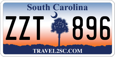 SC license plate ZZT896