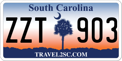 SC license plate ZZT903