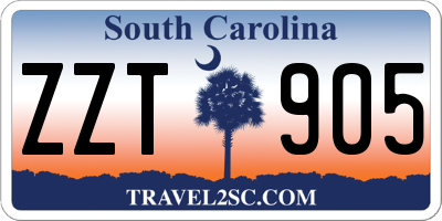 SC license plate ZZT905