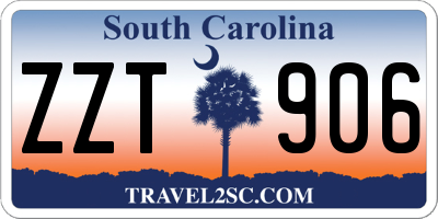 SC license plate ZZT906