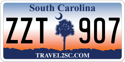 SC license plate ZZT907