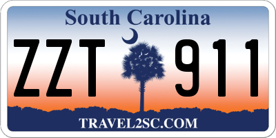 SC license plate ZZT911