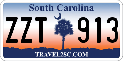 SC license plate ZZT913