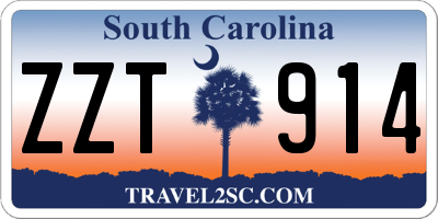 SC license plate ZZT914