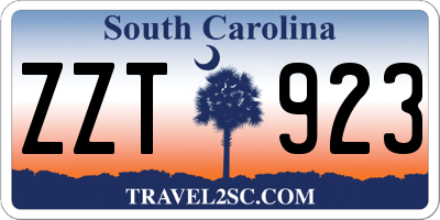 SC license plate ZZT923
