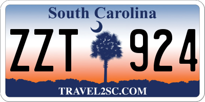 SC license plate ZZT924