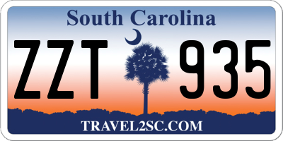 SC license plate ZZT935