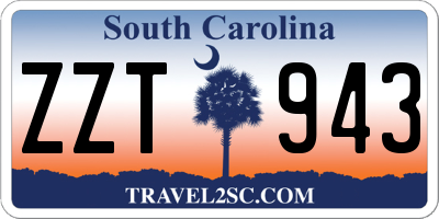 SC license plate ZZT943