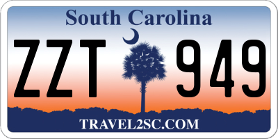 SC license plate ZZT949