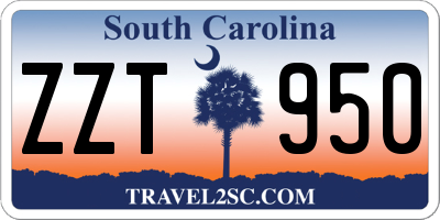SC license plate ZZT950