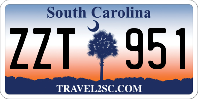 SC license plate ZZT951
