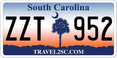 SC license plate ZZT952