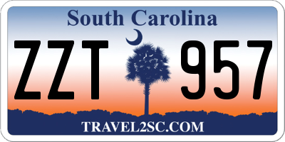 SC license plate ZZT957