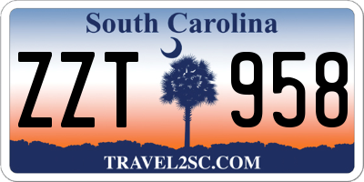 SC license plate ZZT958