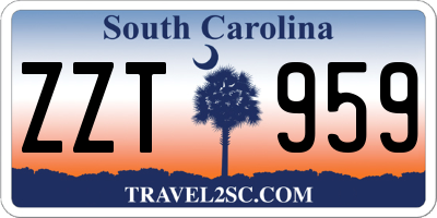 SC license plate ZZT959