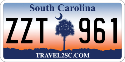 SC license plate ZZT961