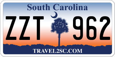 SC license plate ZZT962