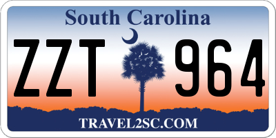 SC license plate ZZT964