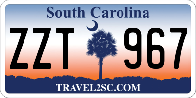 SC license plate ZZT967