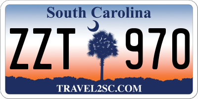 SC license plate ZZT970