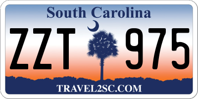 SC license plate ZZT975