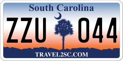 SC license plate ZZU044