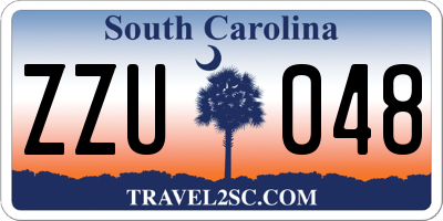 SC license plate ZZU048