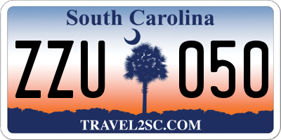 SC license plate ZZU050