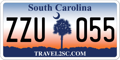 SC license plate ZZU055