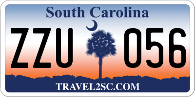 SC license plate ZZU056