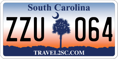 SC license plate ZZU064