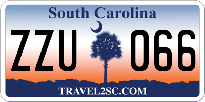 SC license plate ZZU066