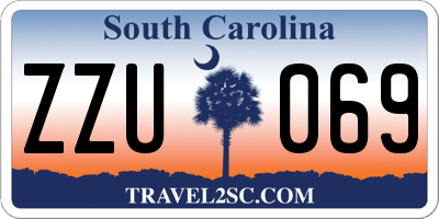 SC license plate ZZU069