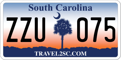 SC license plate ZZU075