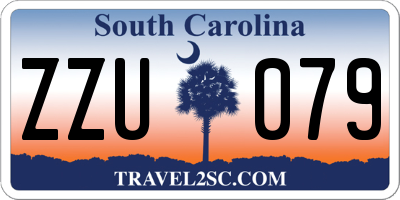 SC license plate ZZU079