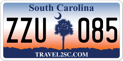 SC license plate ZZU085